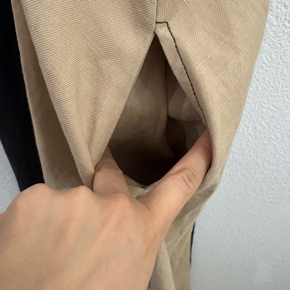 Anthropologie Maeve 1X The Ami Linen Halter Maxi Dress Striped Colorblock - Picture 7 of 16